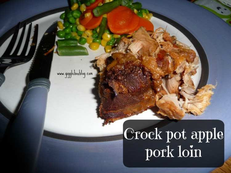 Crock pot apple pork loin Gigglebox Tells it Like it is