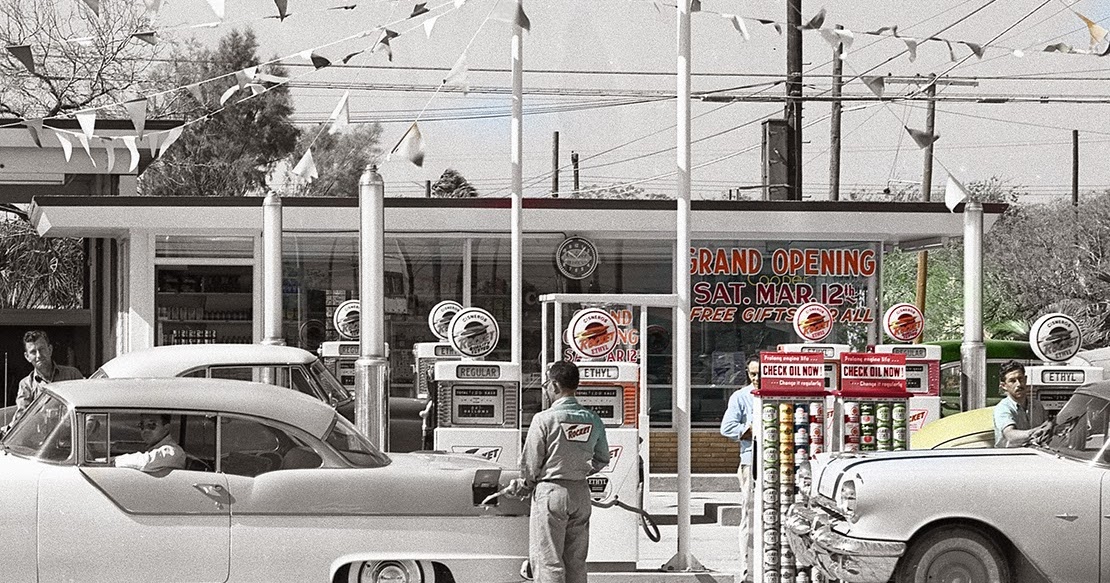 Brownsville Station 1955 Rocket Gas Stations in the RGV
