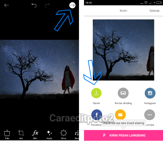 Cara Edit Foto Milky Way Photoshop | tutorial edit foto siluet milky way di picsart android Cara Edit Foto Milky Way Photoshop | tutorial edit foto siluet milky way di picsart android