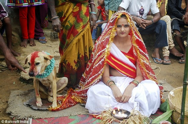 the Indian Girl forced to marry DOG to fend of Evil Spell