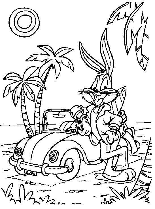 Free Printable Walt Disney Bugs Bunny Coloring Pages