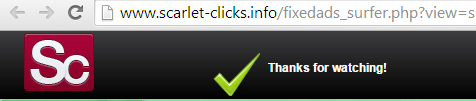Valid click of ad Valid ad count in scarlet clicks