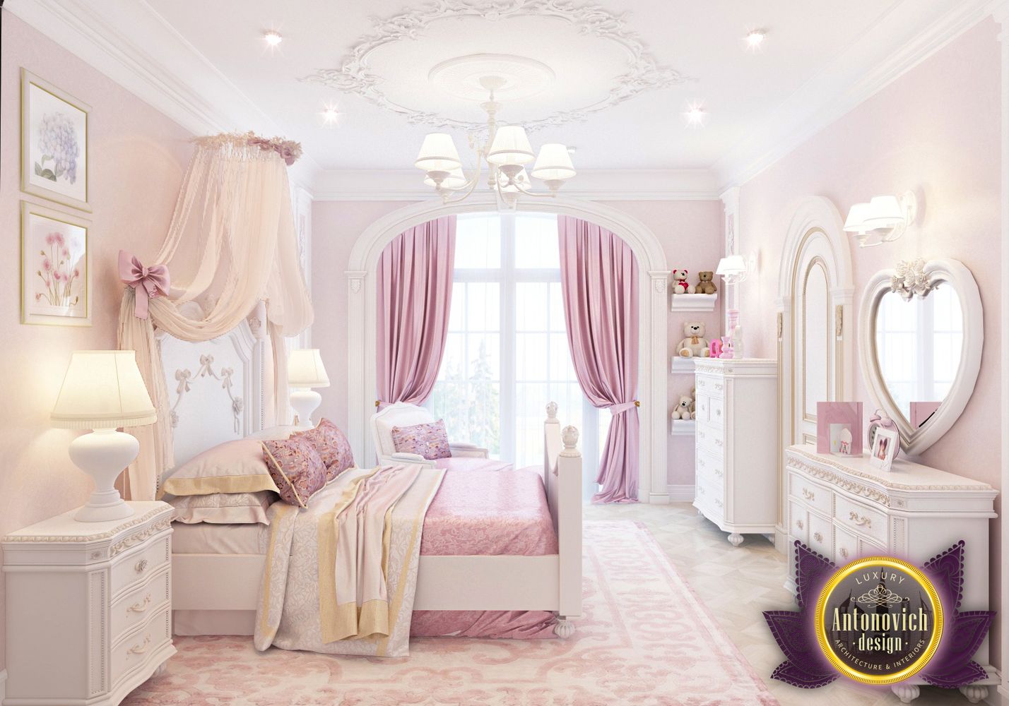 LUXURY ANTONOVICH DESIGN UAE: Kids bedroom design of Katrina Antonovich