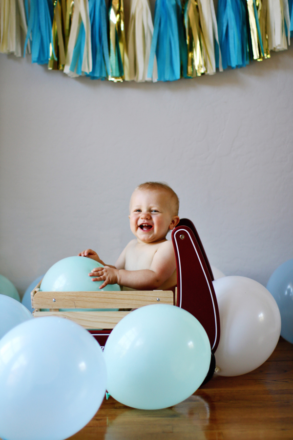 First birthday pictures at home