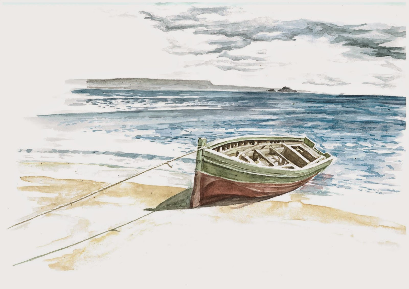 Dessin De Barque En Bois Lafon Guilhem galerie: Barque posée