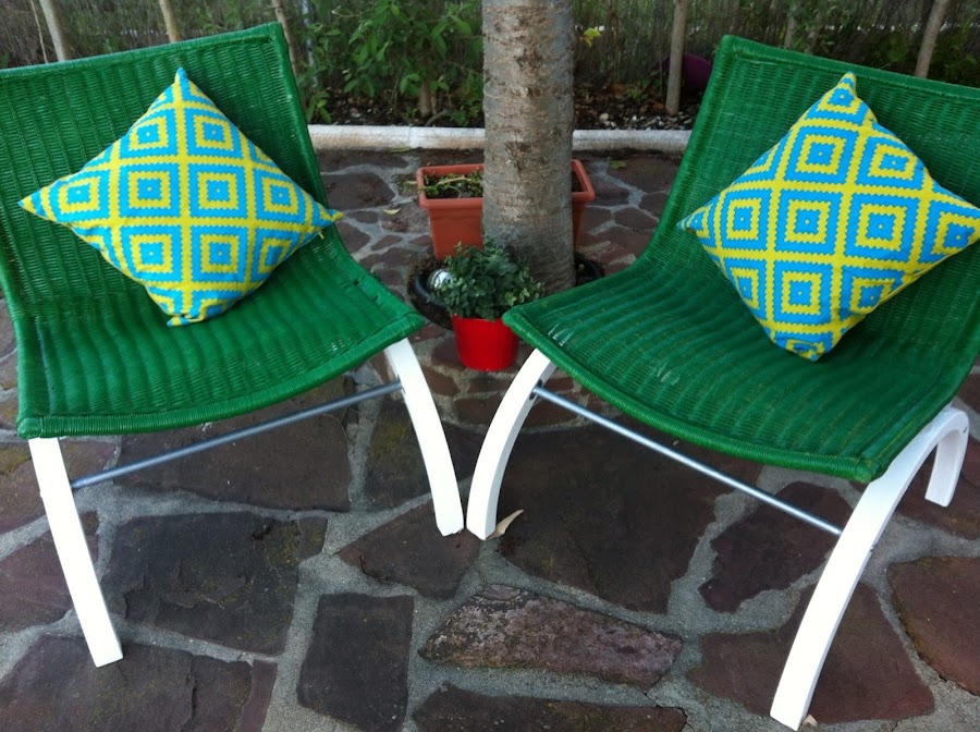 Bricolaje y manualidades con unas sillas de mimbre