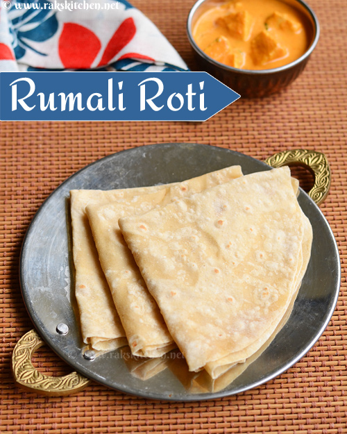 Rumali roti recipe, soft thin roomali roti | Raks Kitchen | Indian ...