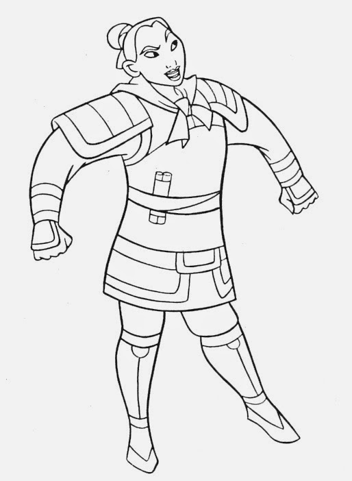 Desenhos para Colorir da Mulan – Imagens para imprimir Disney