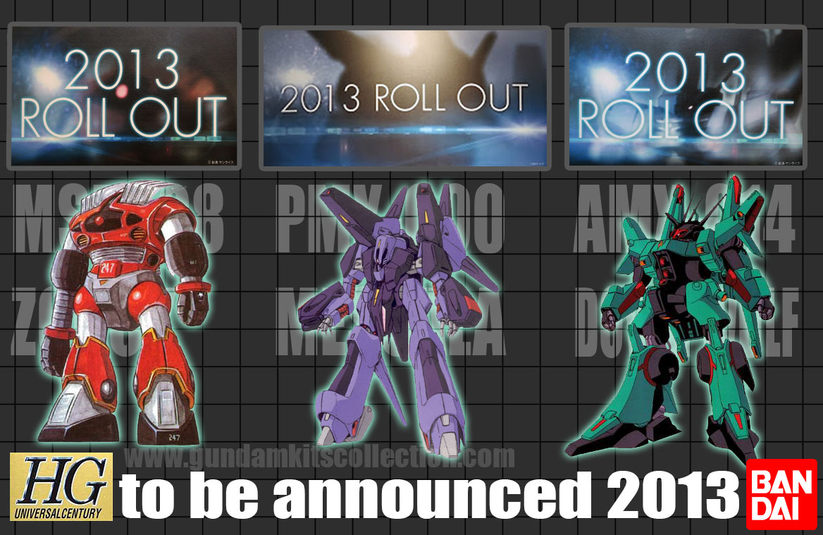 HGUC model kits 2013 2 kits confirmed