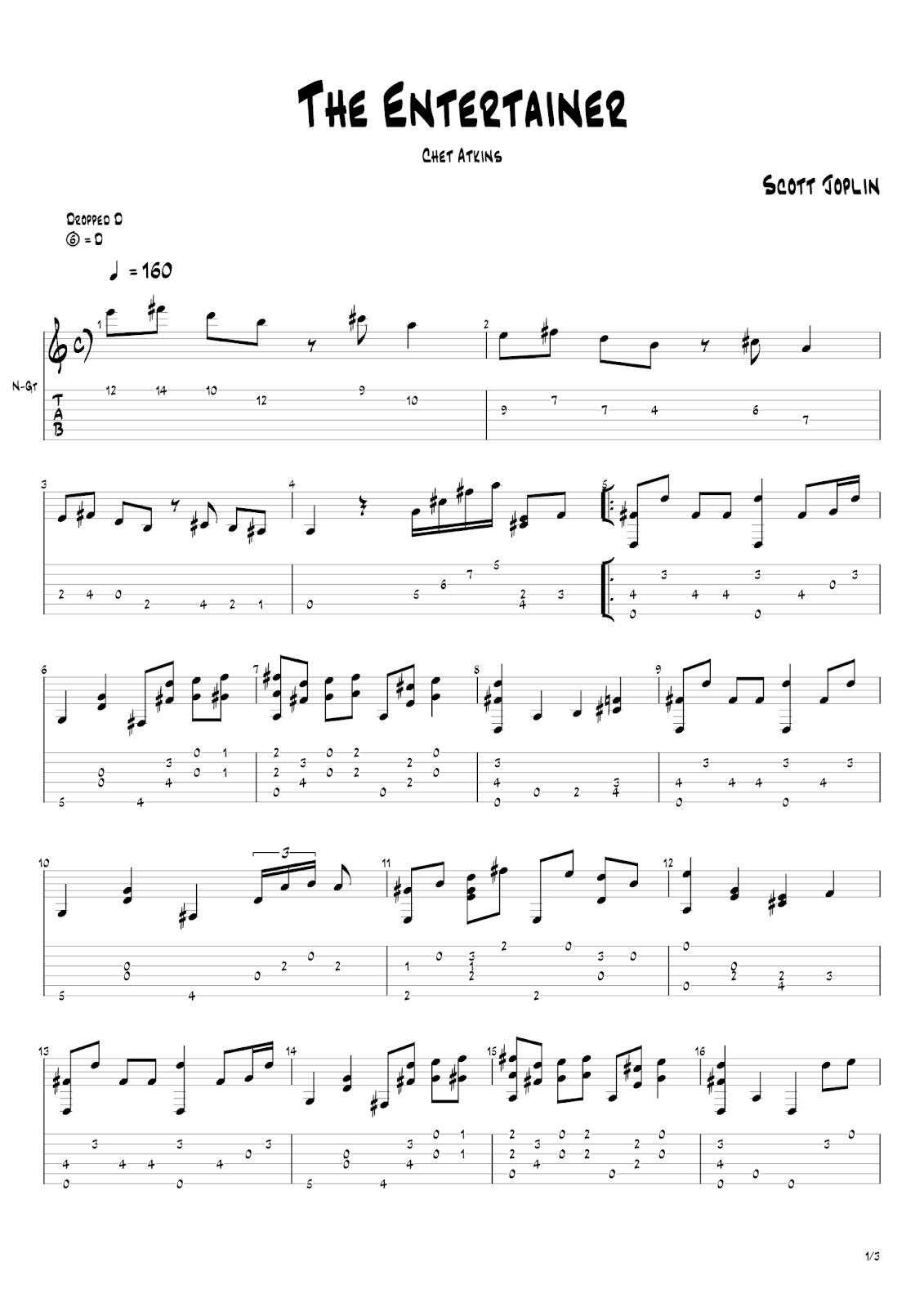 Romantic Guitarist The Entertainer