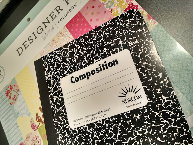 Mod Podge Notebook--A quick, easy and cute way to update a boring composition notebook!