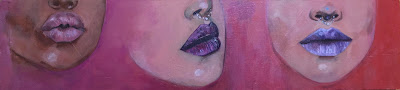 Lips, painting by Rosanna Tavarez