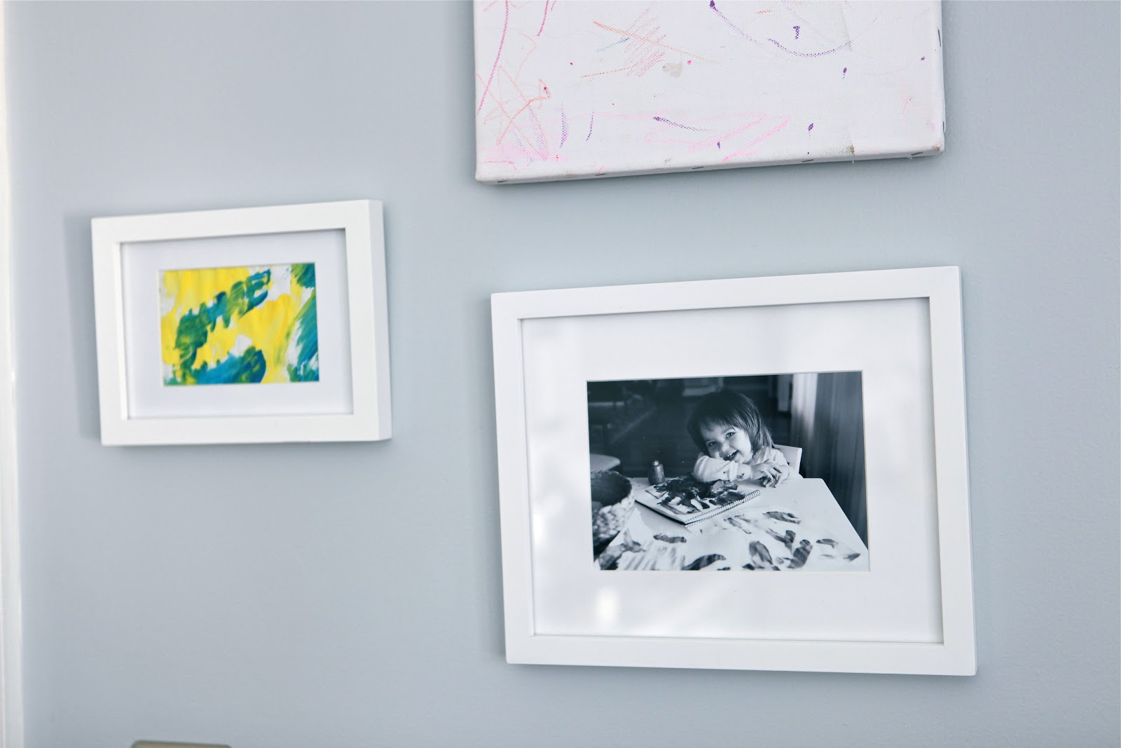 Art Project Girl Easy Ways to Display Children's Art Work