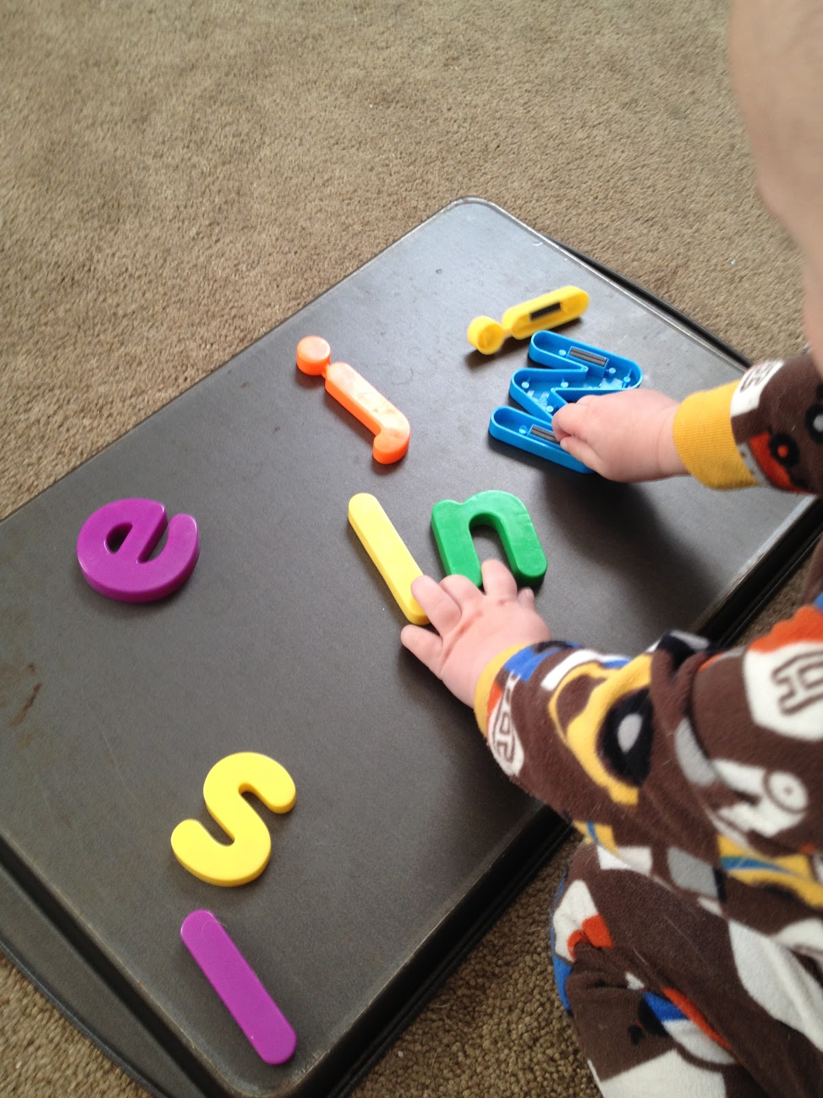 playing outside of the box letter tray