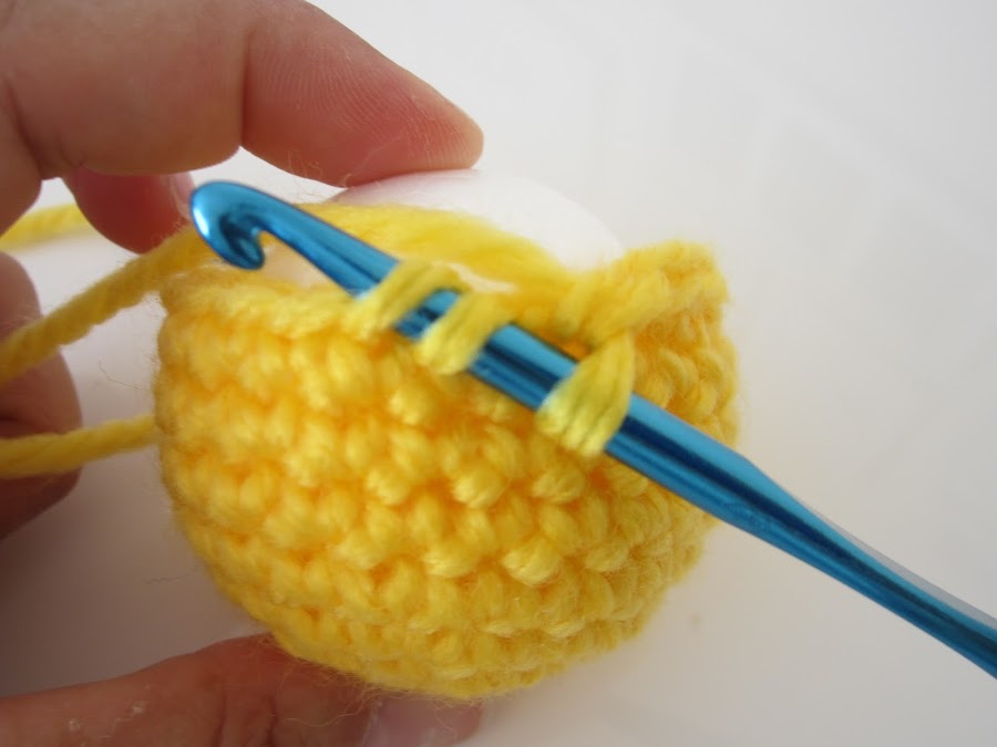 mis nancys, mis peques y yo, guirnalda con bolas de crochet, comenzar disminuciones