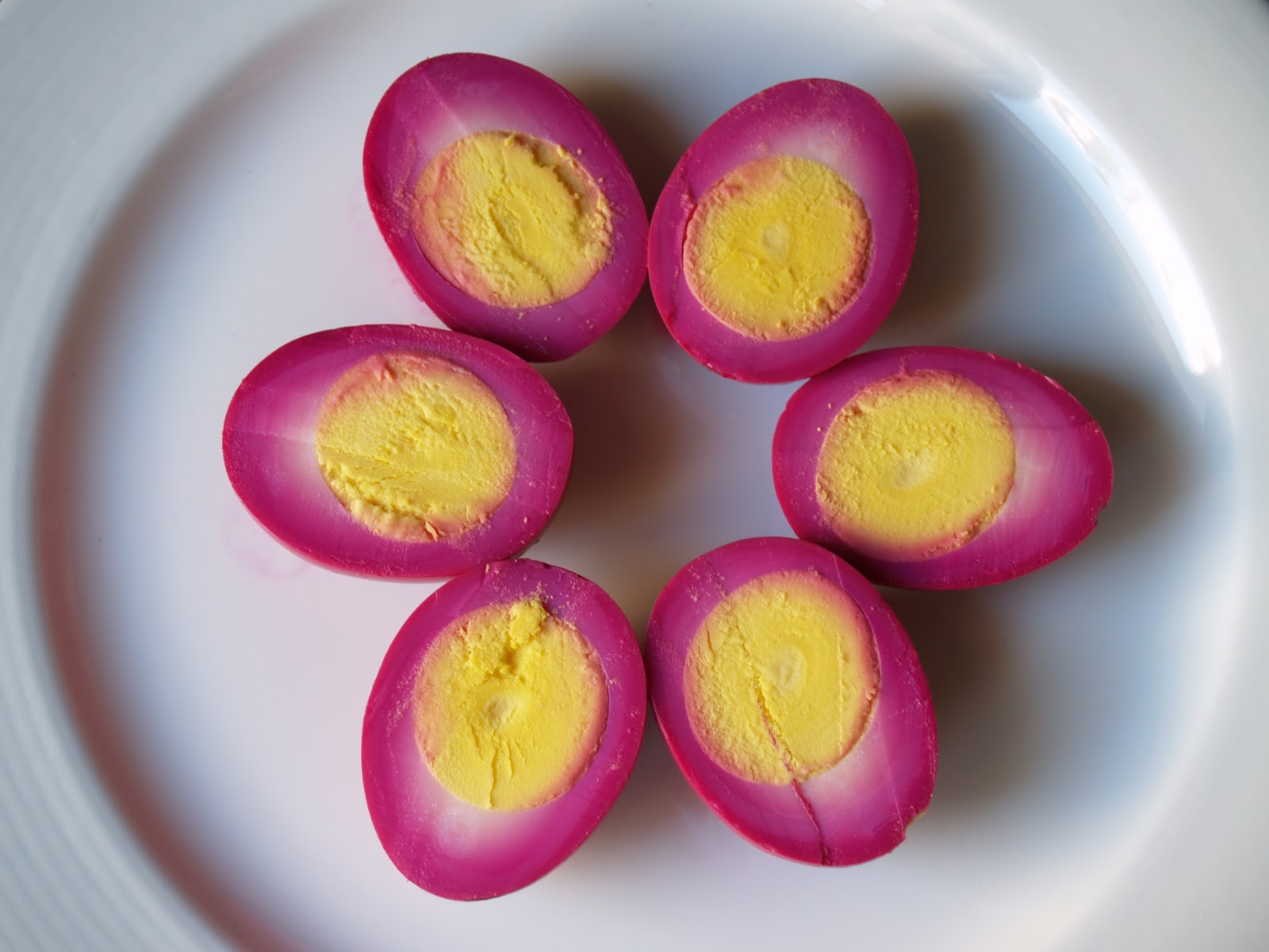 Cooking Home Beet Brined Hard Boiled Eggs