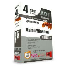 Yargı Açıköğretim 4.Sınıf Kamu Yönetimi Tüm Dersler Güz Dönemi Açıköğretim Kitabı Kod:7004 Yargı Açıköğretim 4.Sınıf Kamu Yönetimi Tüm Dersler Güz Dönemi Açıköğretim Kitabı Kod:7004