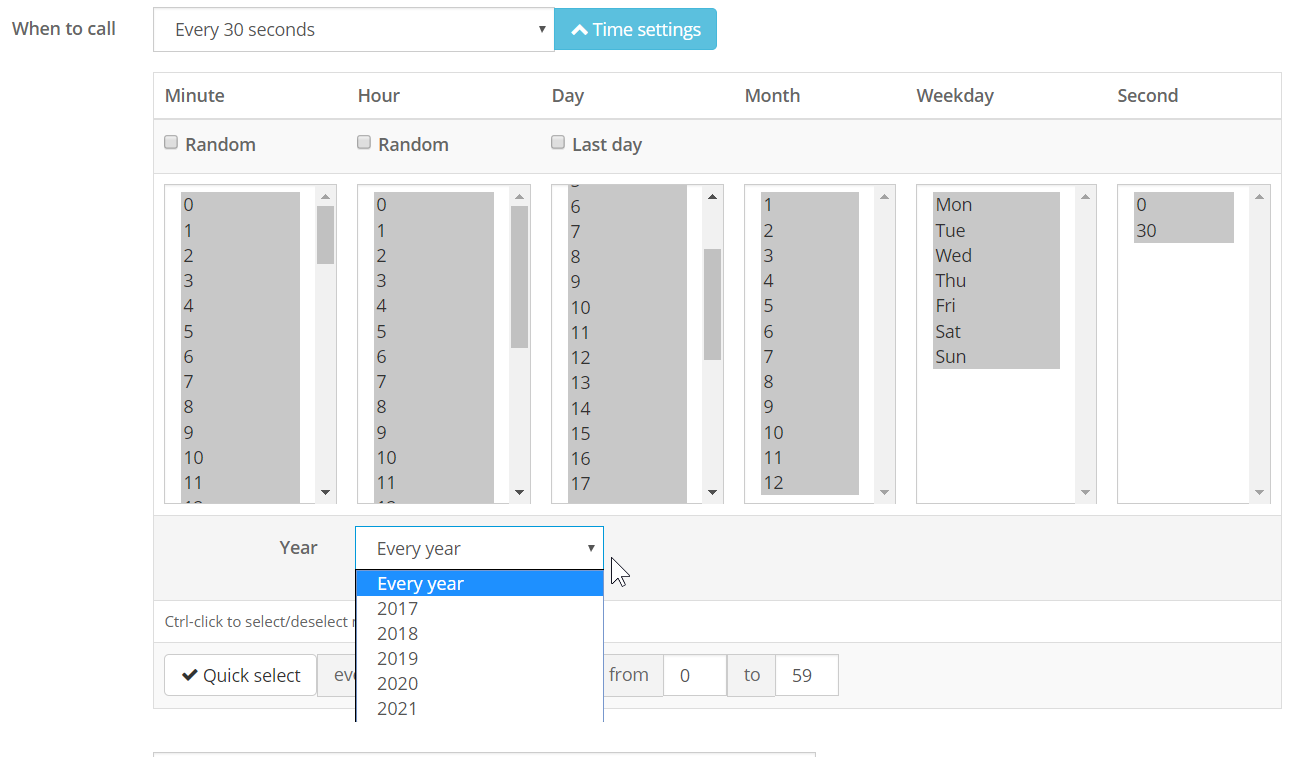 FastCron Blog Set cronjob to run once a year