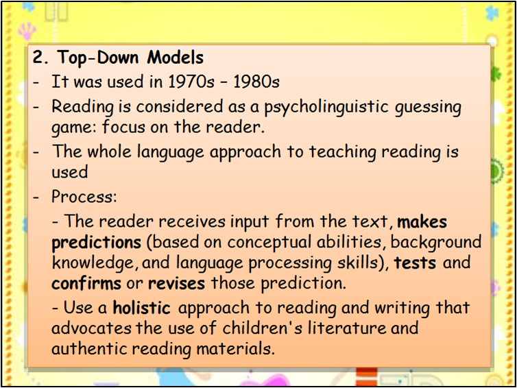 Mybe s Island THE TEACHING OF READING Mybe s Island THE TEACHING OF READING