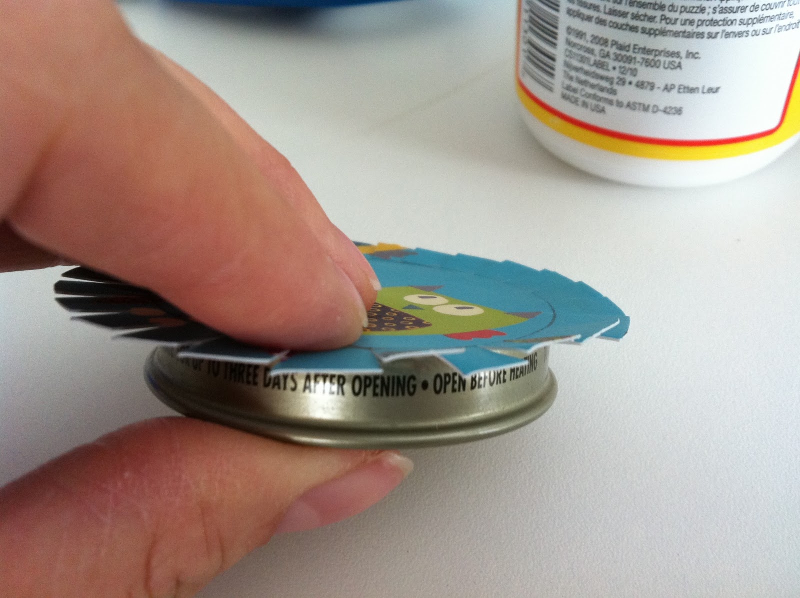 It's Our Pinteresting Life Modge Podge Baby Food Jar Lids