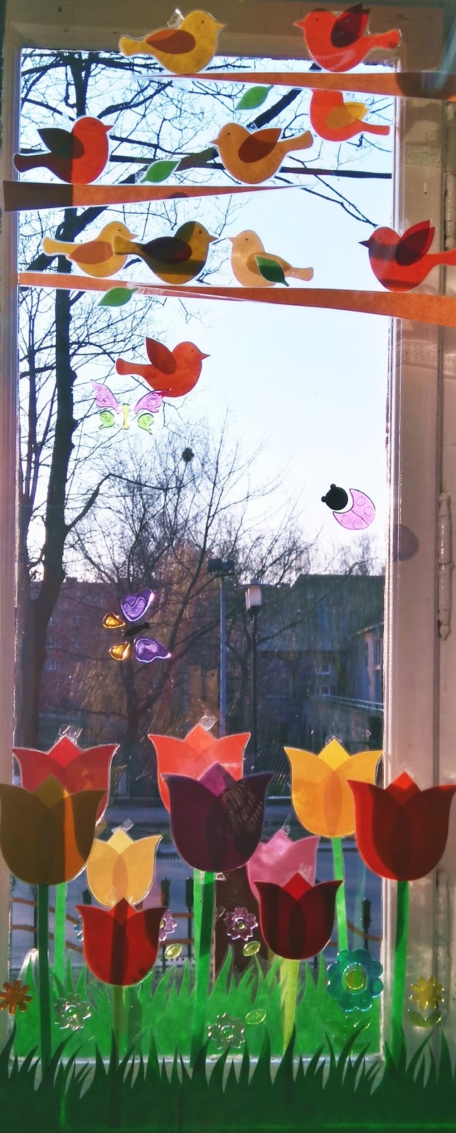 Paidagog Wiosenne Dekoracje Na Okno