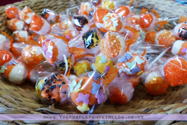 [Orange & Yellow 40th Birthday Party] Marshmallow Pops