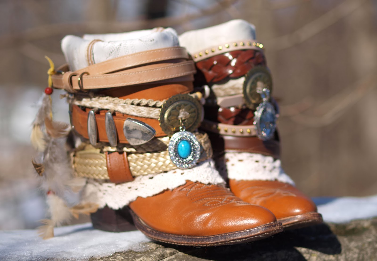 TheLookFactory: upcycled reworked cowboy boots!