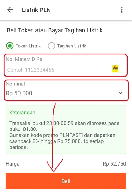 Menu Token Listrik Tokopedia Menu Token Listrik Tokopedia