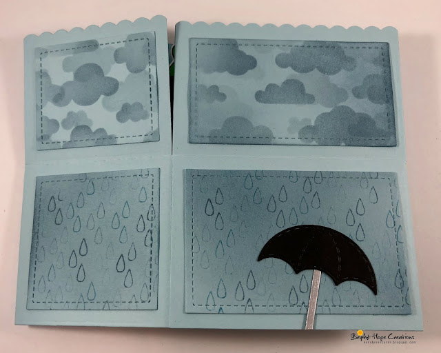 Frog Umbrella Card by August Guest Designer Kara Pogreba | Umbrella Pals Stamp Set by Newton's Nook Designs #newtonsnook #handmade