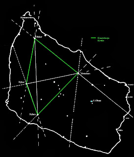Mapka Bornholmu - miejsca kościołów rotundowych
