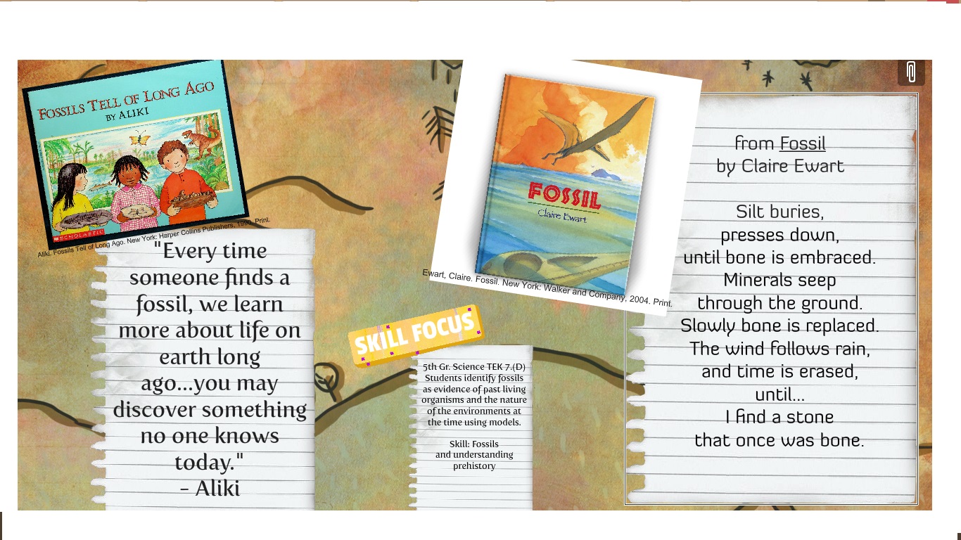 Poetry for Children Science + Poetry = Fossils and understanding