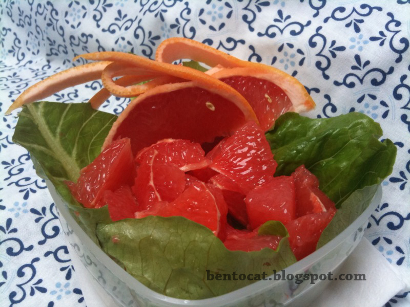 Adventures of Bento Cat Bento Healthy Grapefruit Bunnies Salad