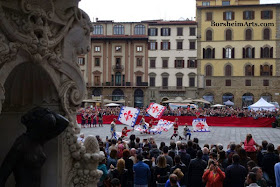 Florence, Italy, Labor Day, flag-waving competition, Piazza della Signoria