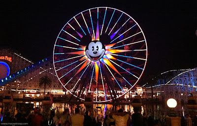 Paradise Pier Disney California Adventure Mickey's night Screamin