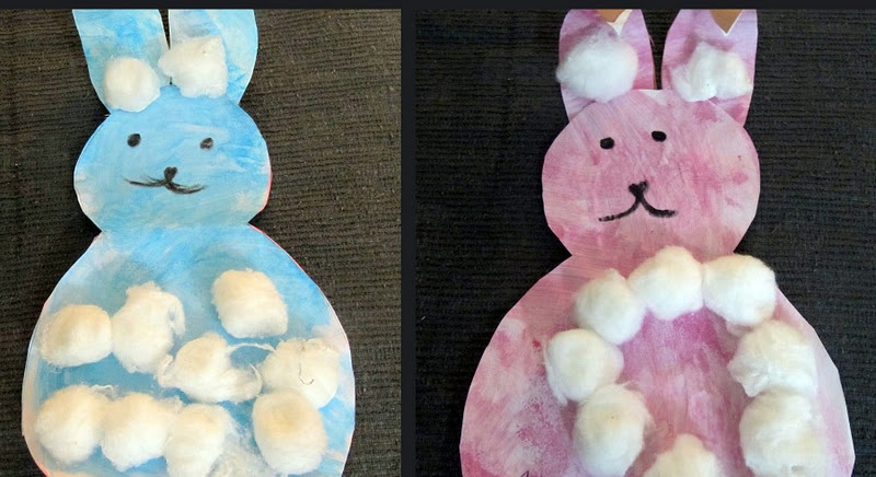 ARIEL Craft Cotton Ball Bunnies ariel-craft-cotton-ball-bunnies