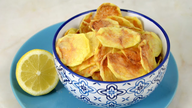 Patatas fritas al microondas. Fáciles, rápidas y muy sanas