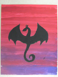 silhouette paintings grade 6th silhouettes paint miss young