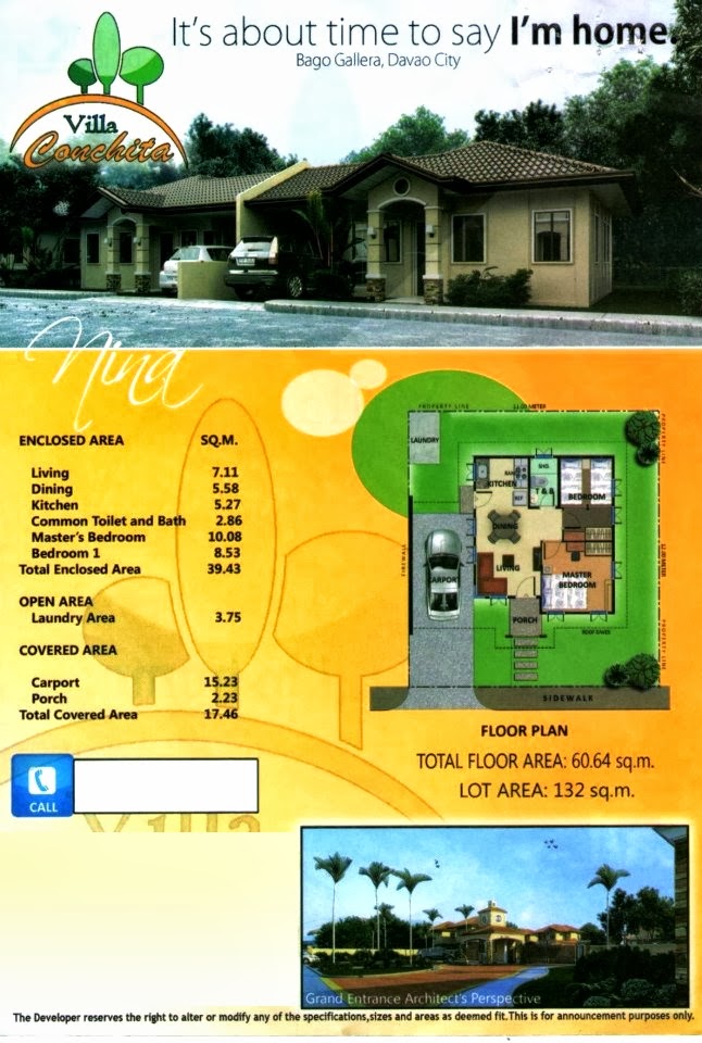 Davao Real Estate Villa Conchita Located at Bago gallera, Davao City