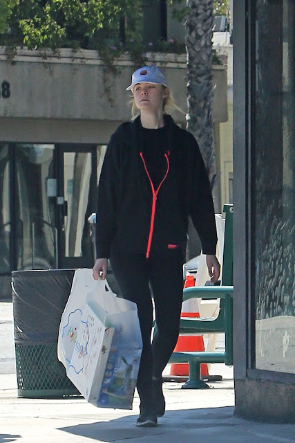 Elle Fanning Shopping in Sherman Oaks - imagedesi.com