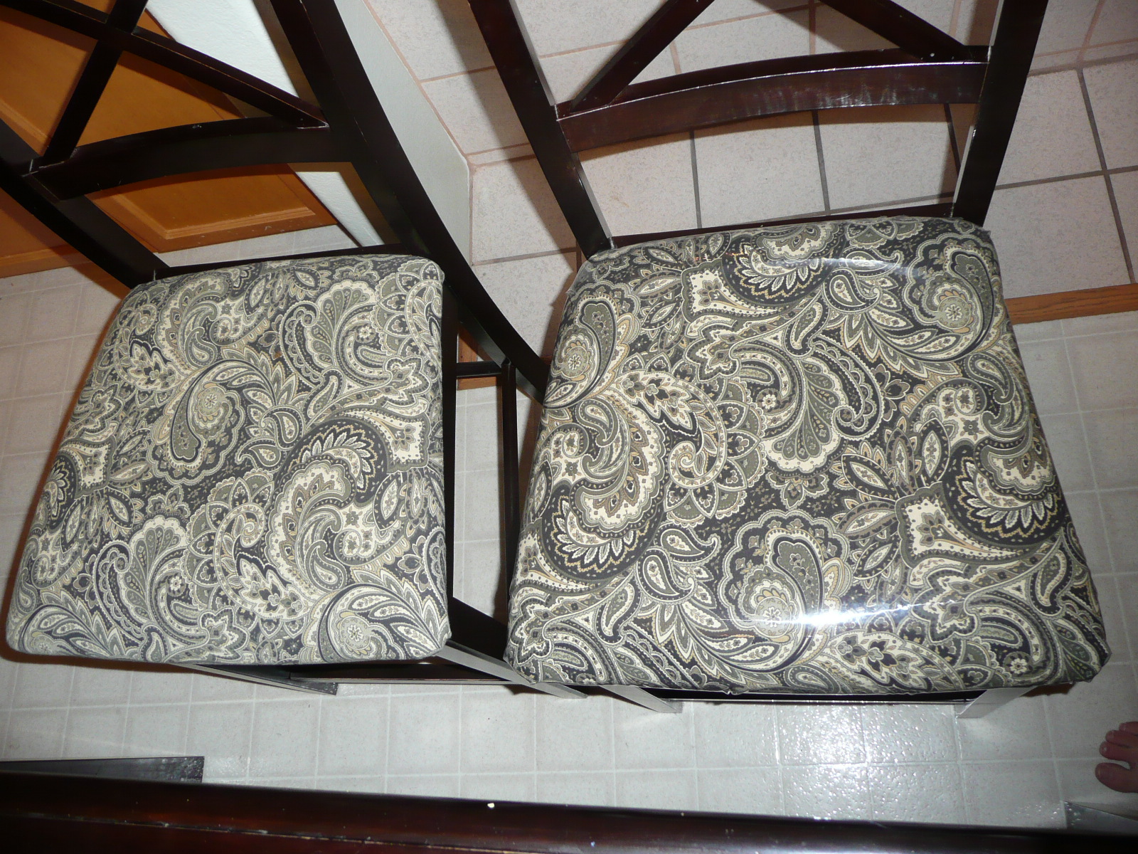 Simply Thrifty Simply Homemade Reupholstered Dining Room Chairs