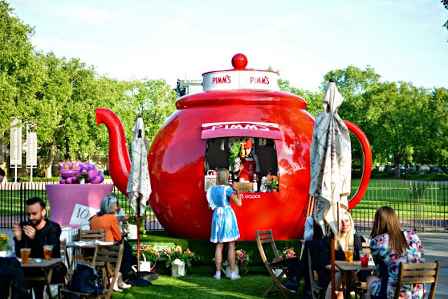 Mad Hatters Tea Party Pimms Teapot Chelsea in Bloom 2015