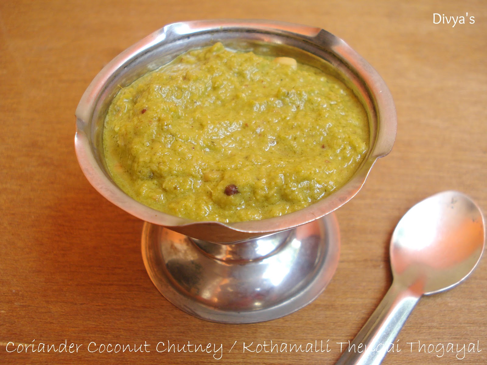 Coriander Coconut Chutney / Kothamalli Thengai Thogayal You Too Can Cook