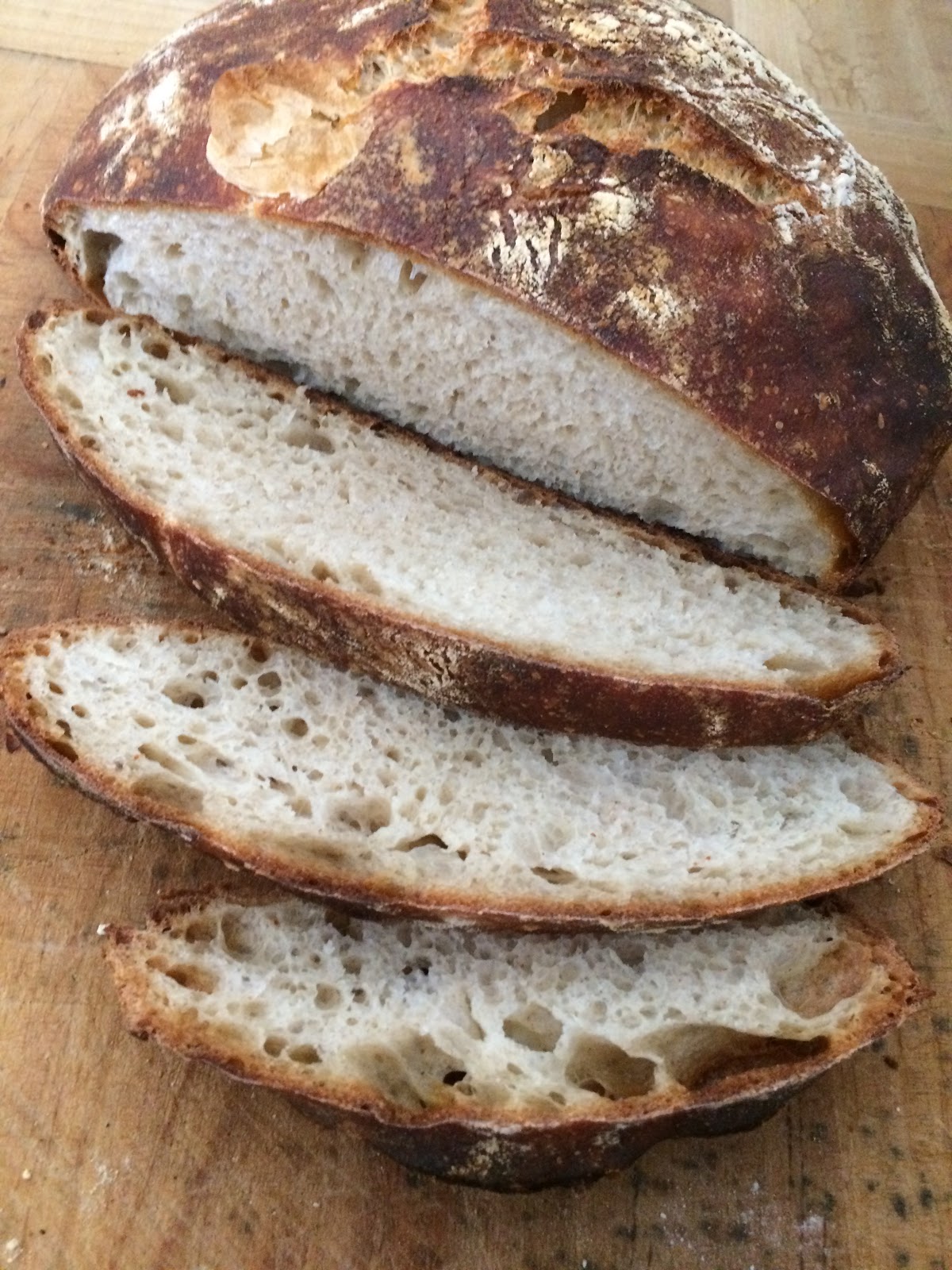 Nana's Blue and White Dishes Levain Bread