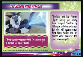 My Little Pony The Storm King Attacks MLP the Movie Trading Card
