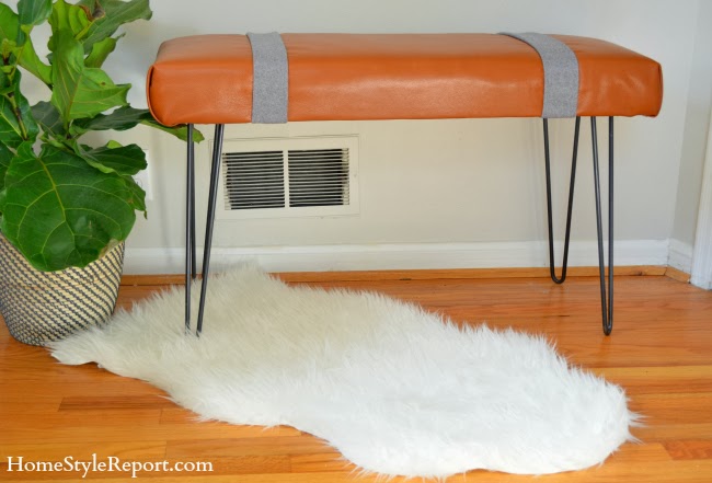 Modern Leather Bench Tutorial