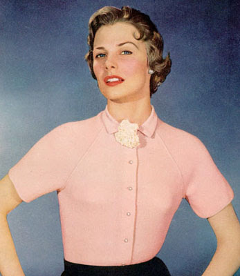 The Vintage Pattern Files : Free 1950's Knitting Pattern - Graceful Living Blouse