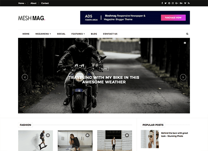 download template blogger meshmag premium gratis