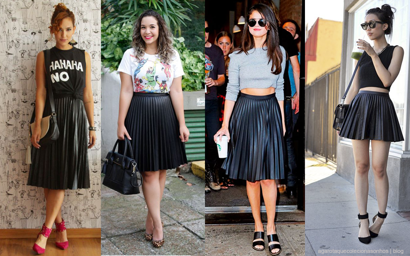 saia plissada baixinhas