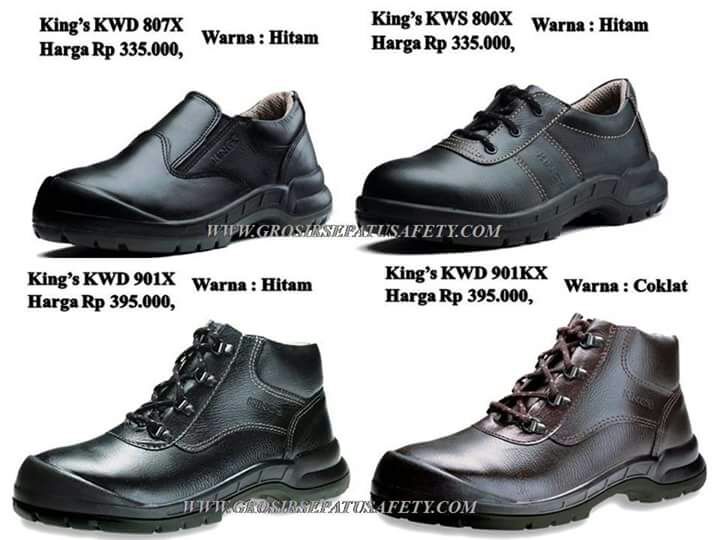 GROSIR SEPATU SAFETY KEDIRI Merk KINGS, CHEETAH, KRUSHER, JOGGER