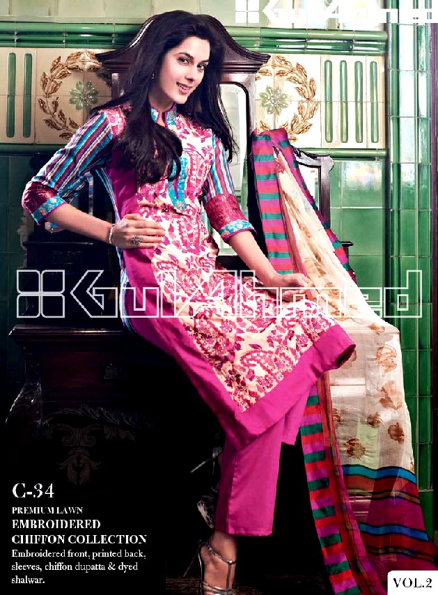 Gul Ahmed Summer Collection 2013 Vol 2 Gul Ahmed Premium Embroidered